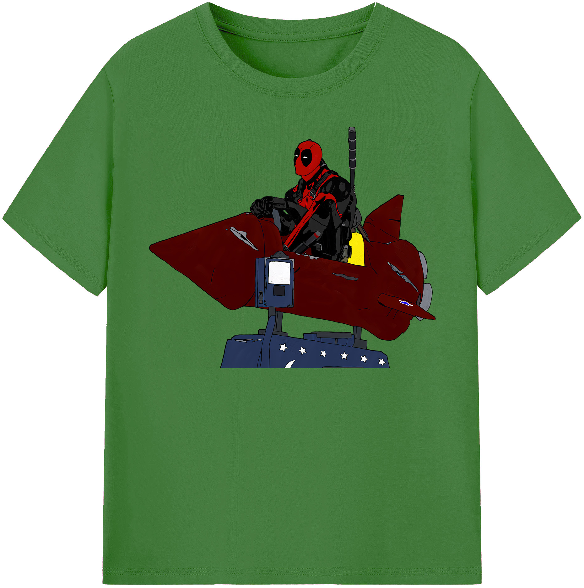 （画像用） Deadpool デッドプール レディースカジュアルプリントTシャツ（綿100％）